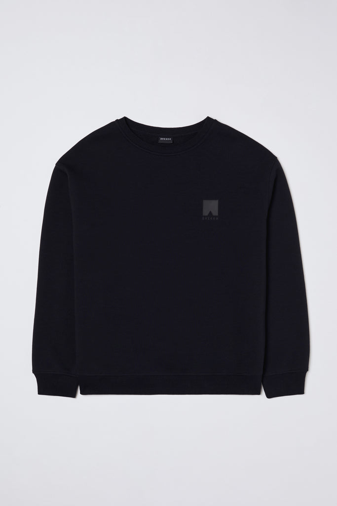 BREKKA Man Memphis Sweater - black - flat lay